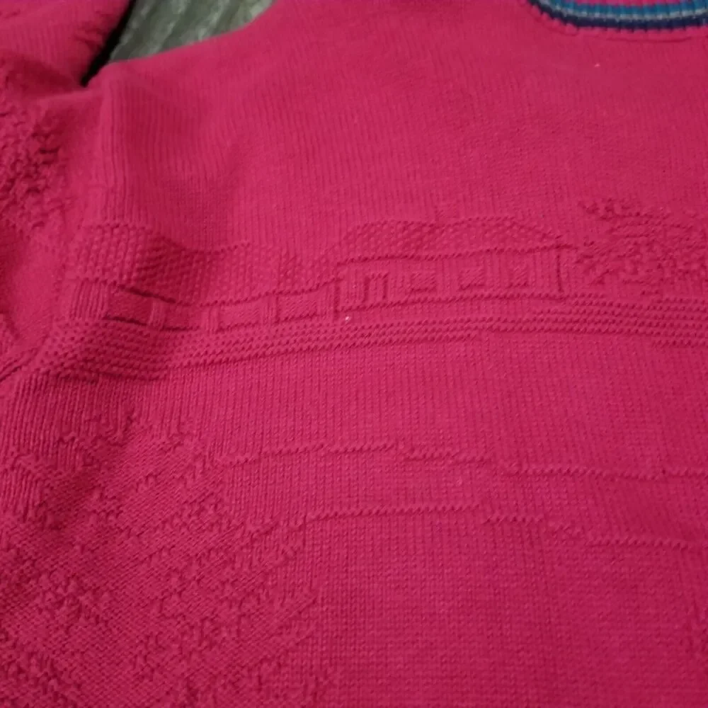 Vintage Heavyweight Resilio Sport Sweater Mens Large Red‎ Golf Golfing